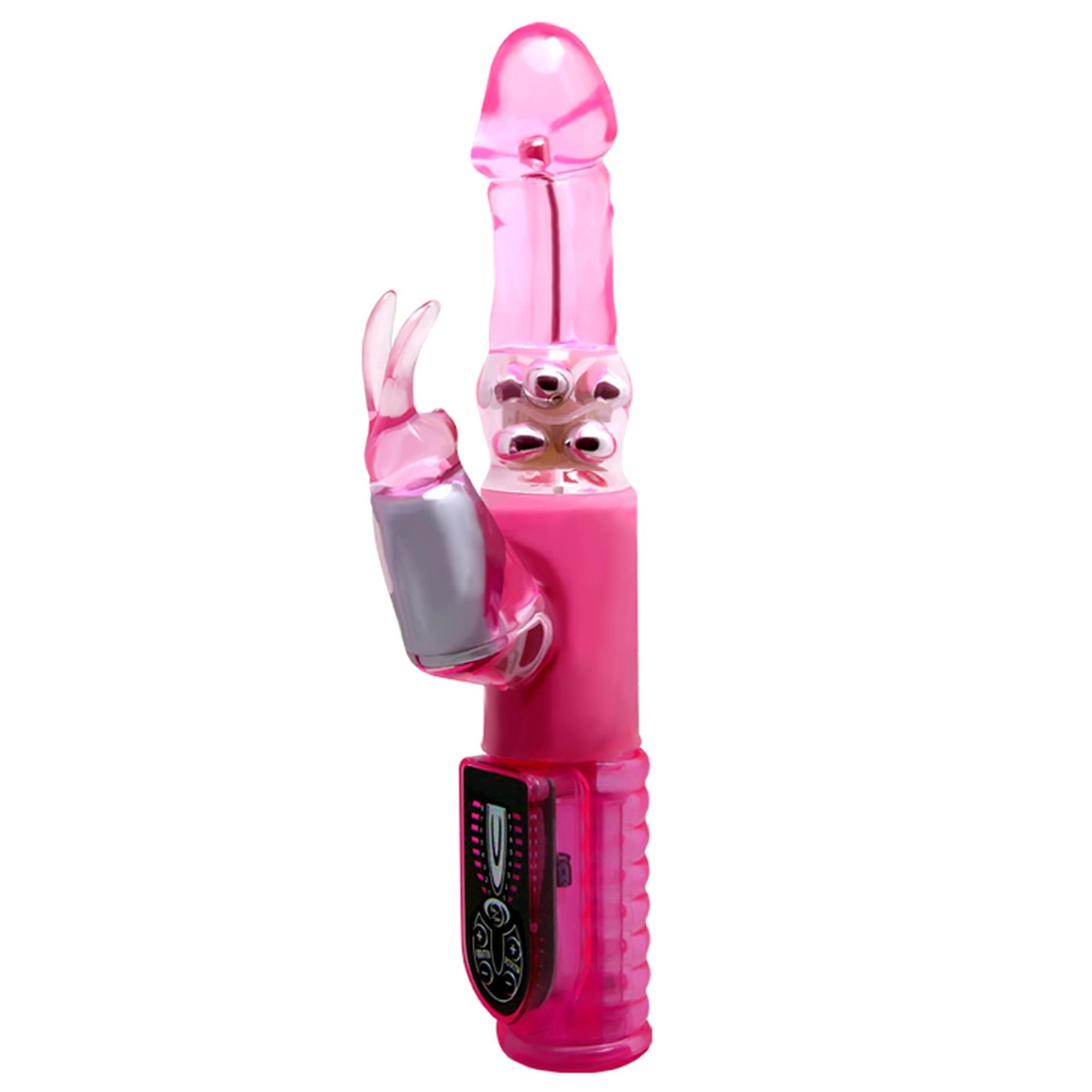 Вибратор-кролик Baile Pleasurizer Legend, 25.5 см (розовый)