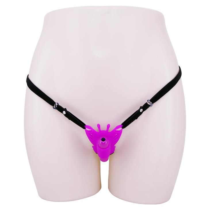Кліторальний стимулятор Pretty Love Clitoral Massager Butterfly, 8,6 см (фіолетовий)