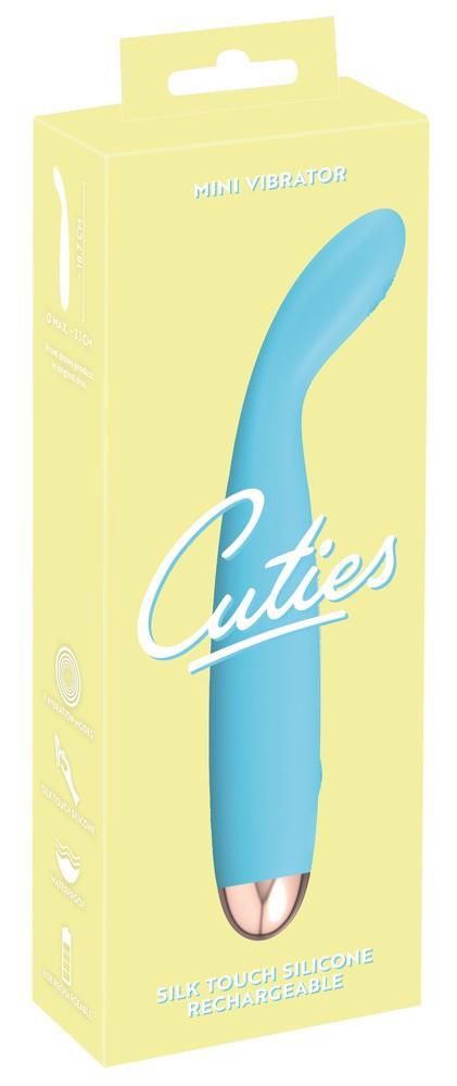 Вибратор для точки G Cuties, 18,7 см (голубой)
