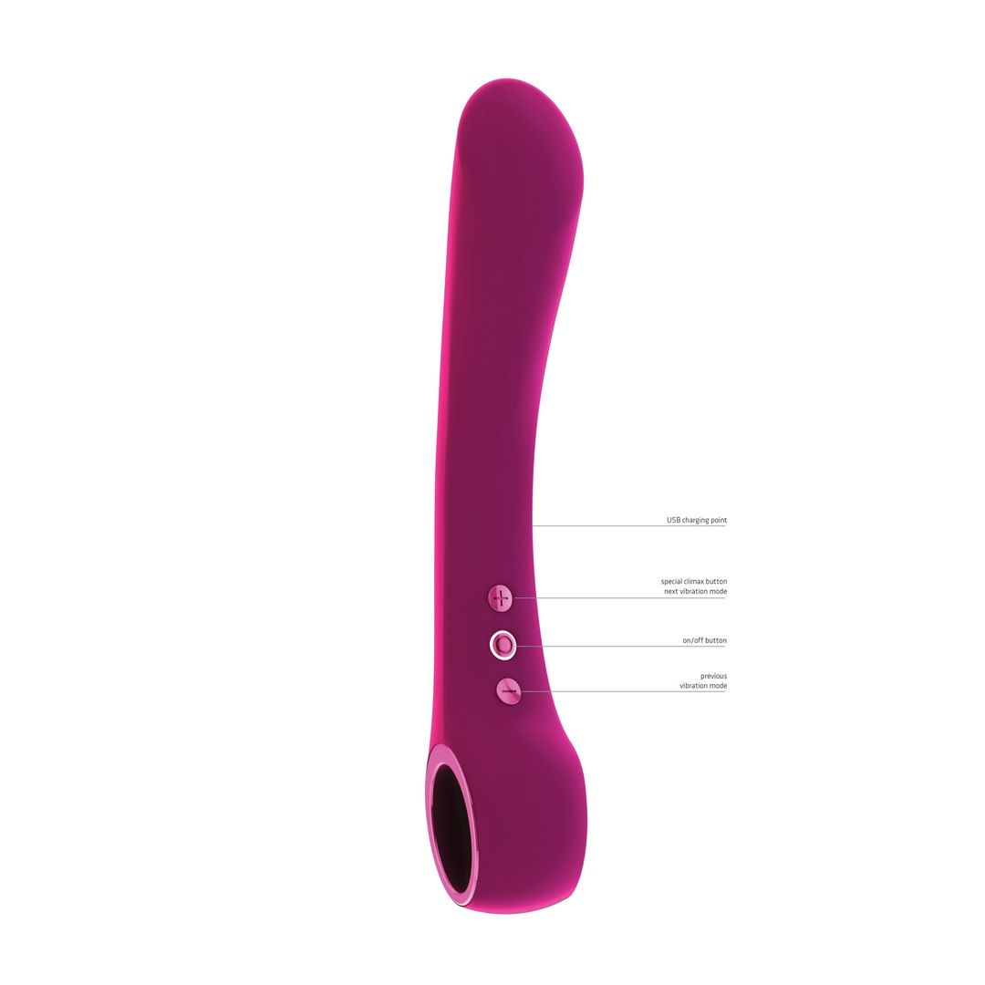 Wibrator Vive Ombra Bendable, 24.2 cm (różowy)
