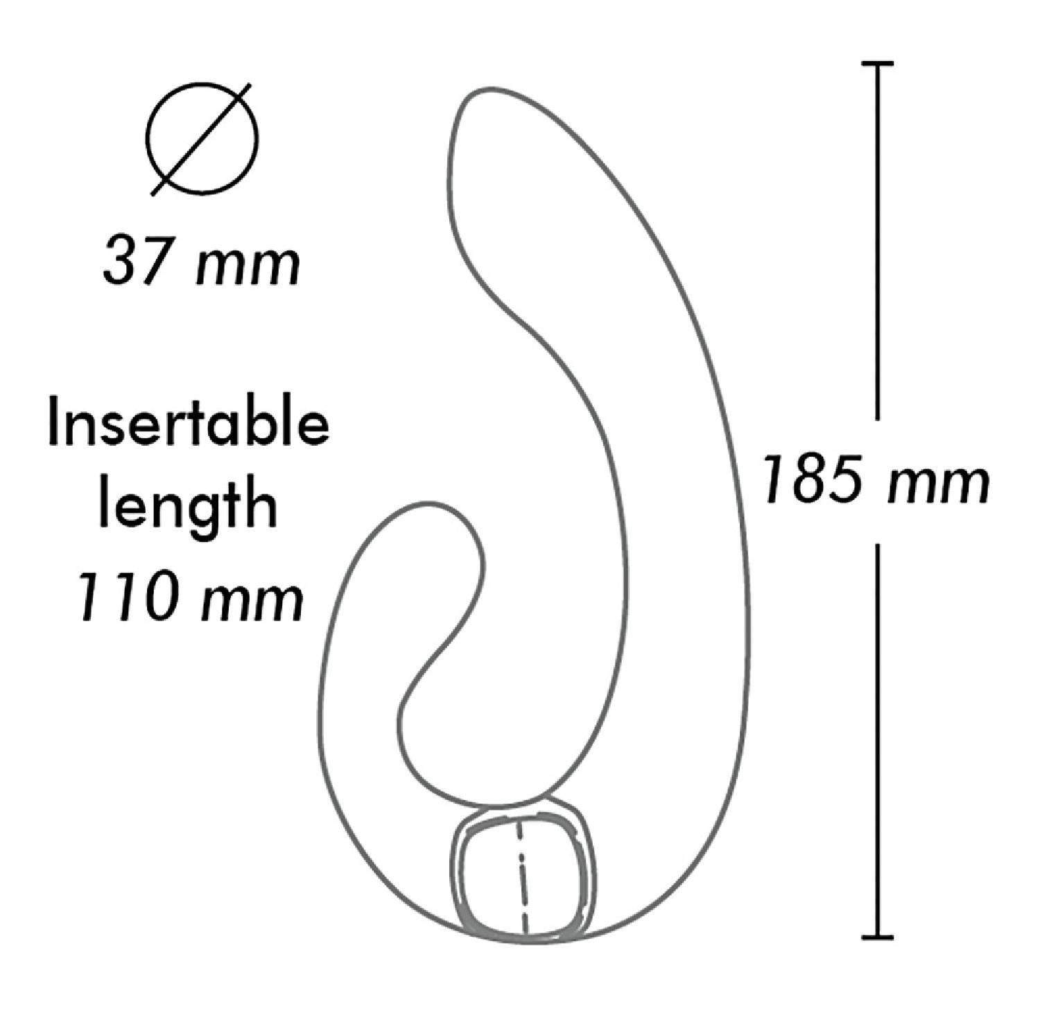 Wibrator Shunga Miyo Intimate,18,5 cm (karmazynowy)