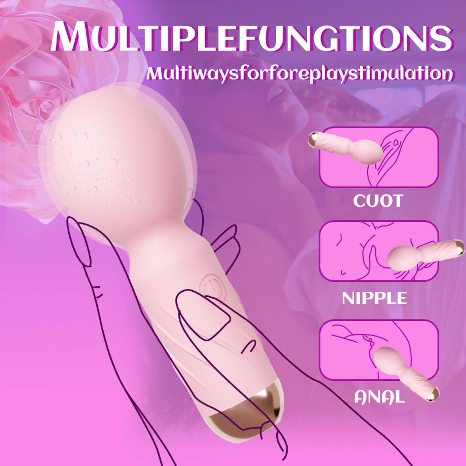 Вибратор B - Series Cute Mini Wand, 10.1 см (розовый)