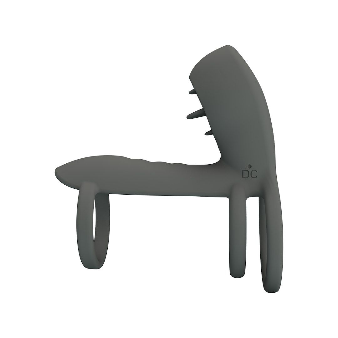 Насадка на пенис Pretty Love Master Ring, 9 см (серый)