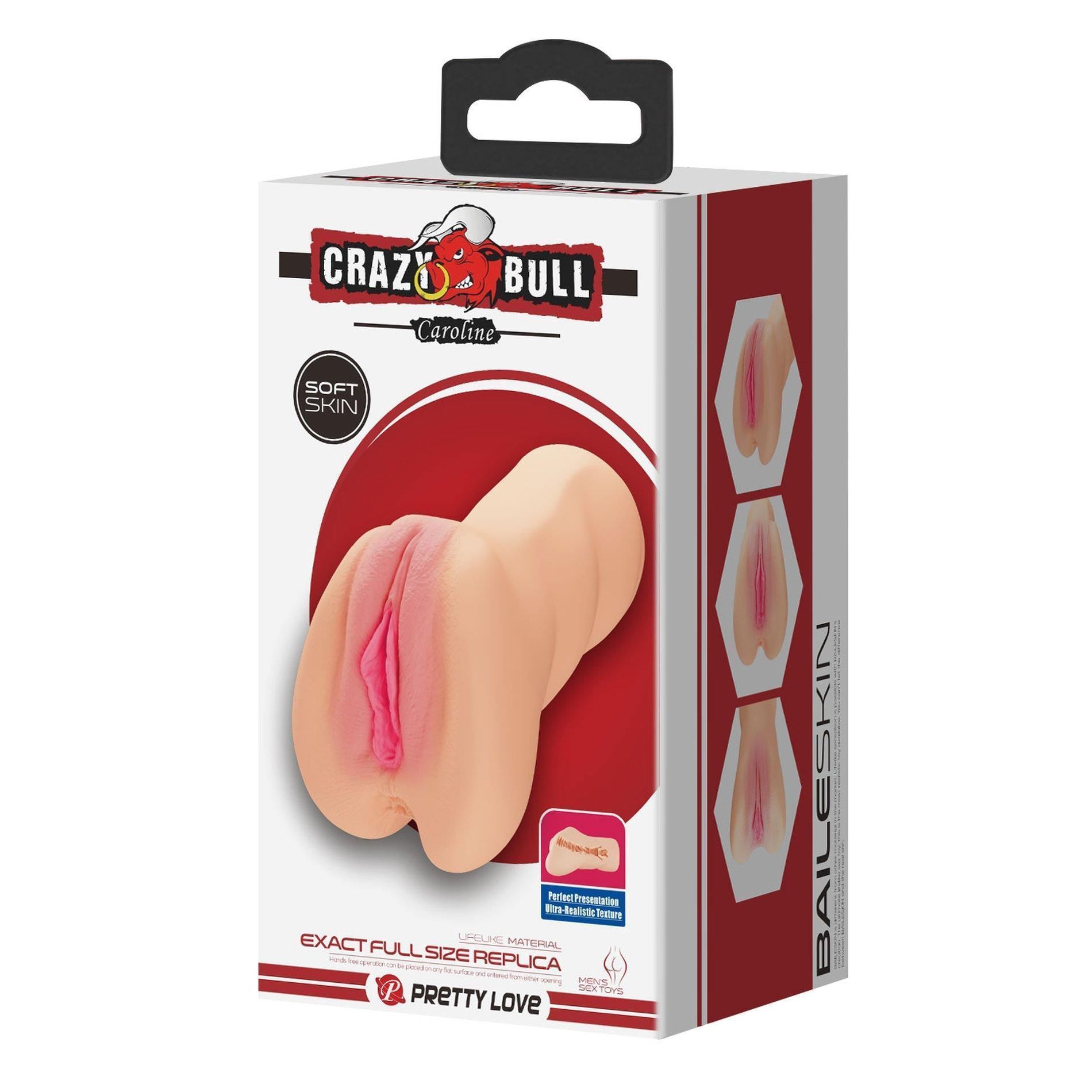 Masturbator Crazy Bull Caroline (w kolorze cielistym)
