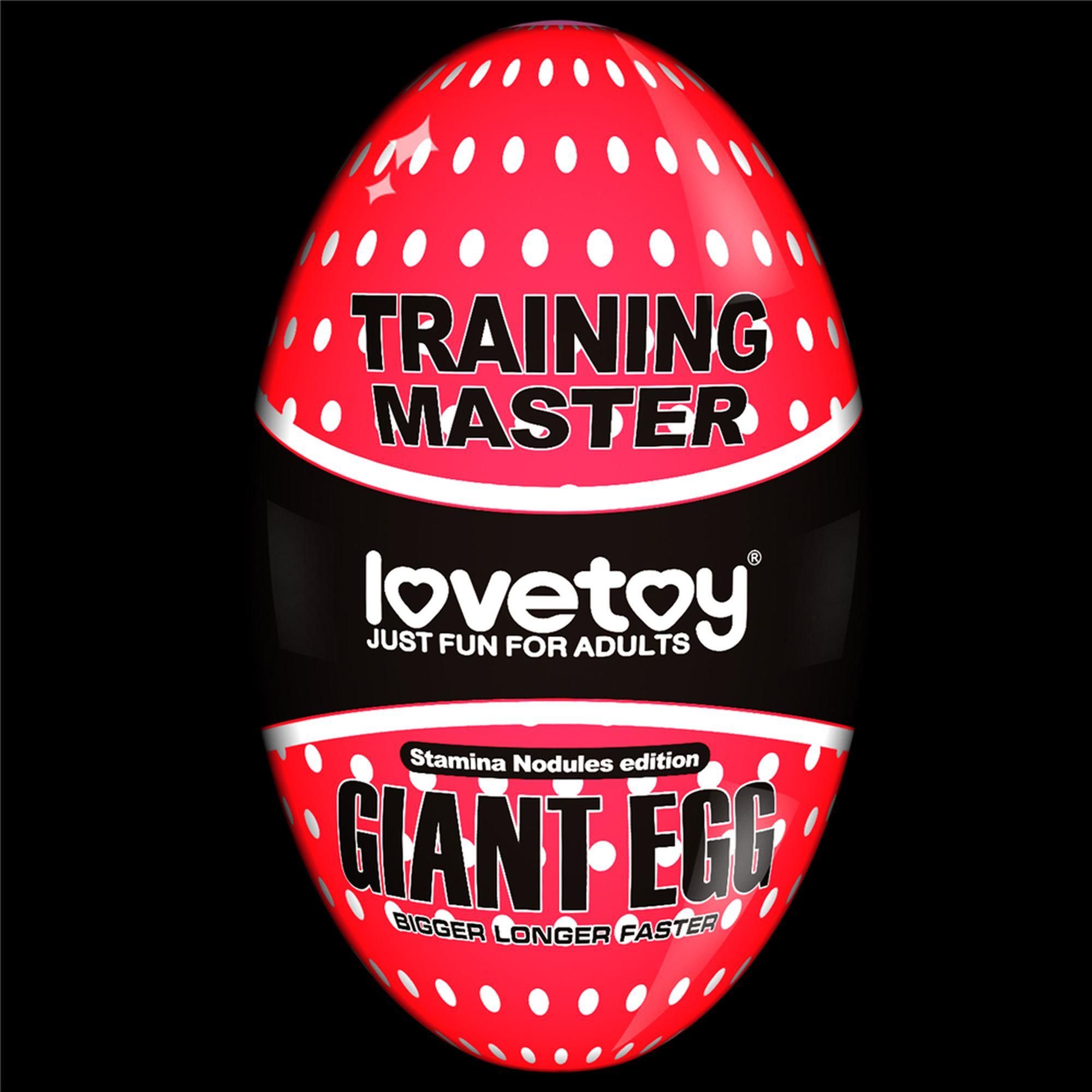 Мастурбатор яйцо LoveToy Giant Egg Stamina Nodules Edition (прозрачный)