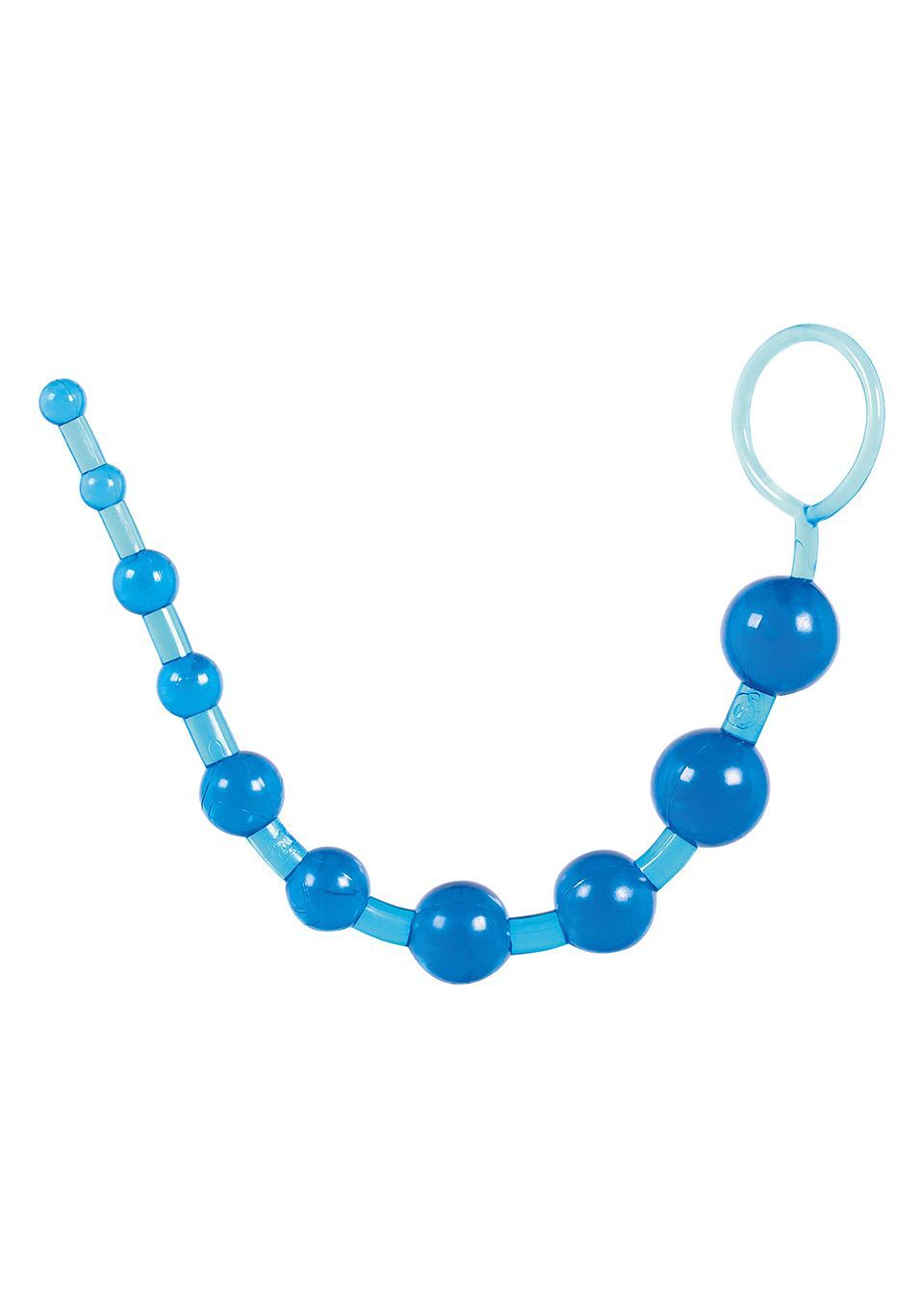 Анальная цепочка Toy Joy Thai Toy Beads, 25 см (голубой)