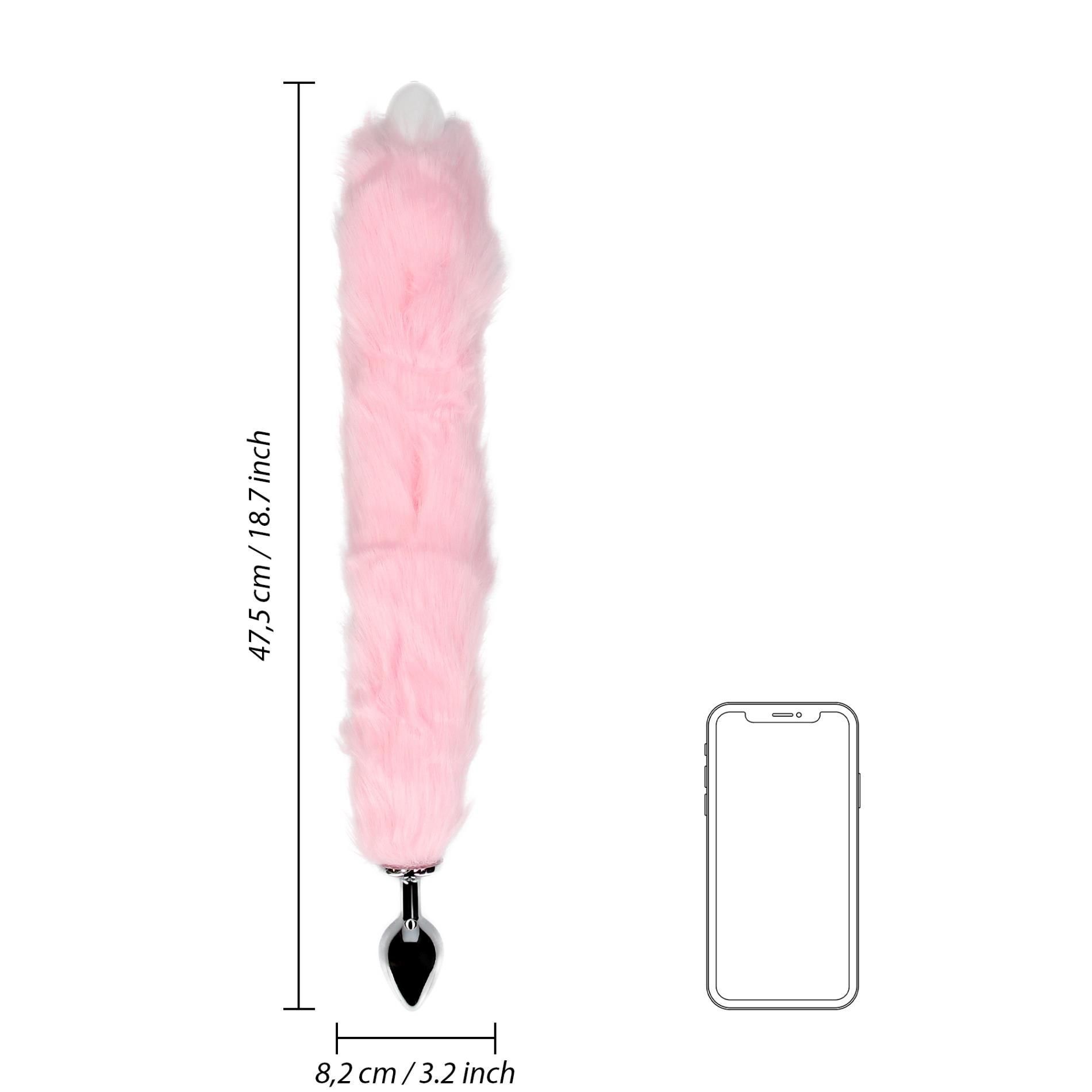 Korek analny Ouch! Fox Tail, 42.5 cm (różowy)