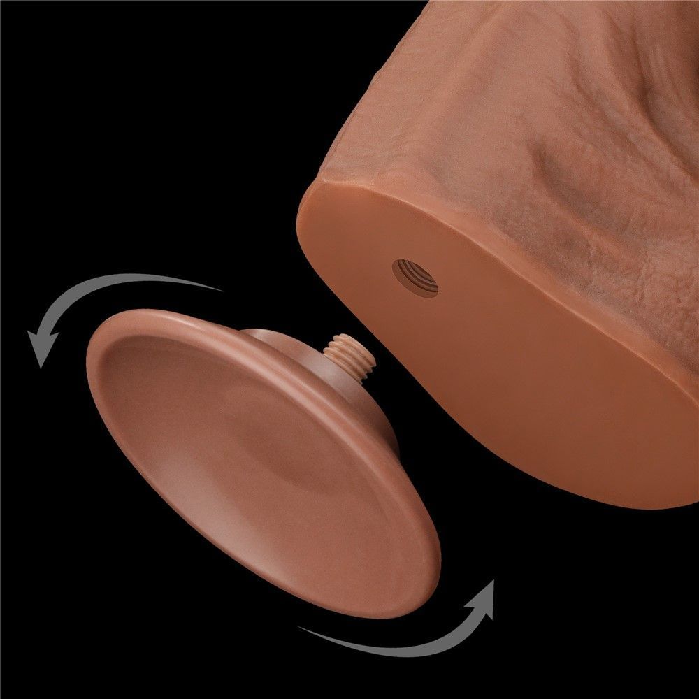 Фаллоимитатор LoveToy Sliding-Skin Dual Layer Dong King Sized, 36 см (телесный)