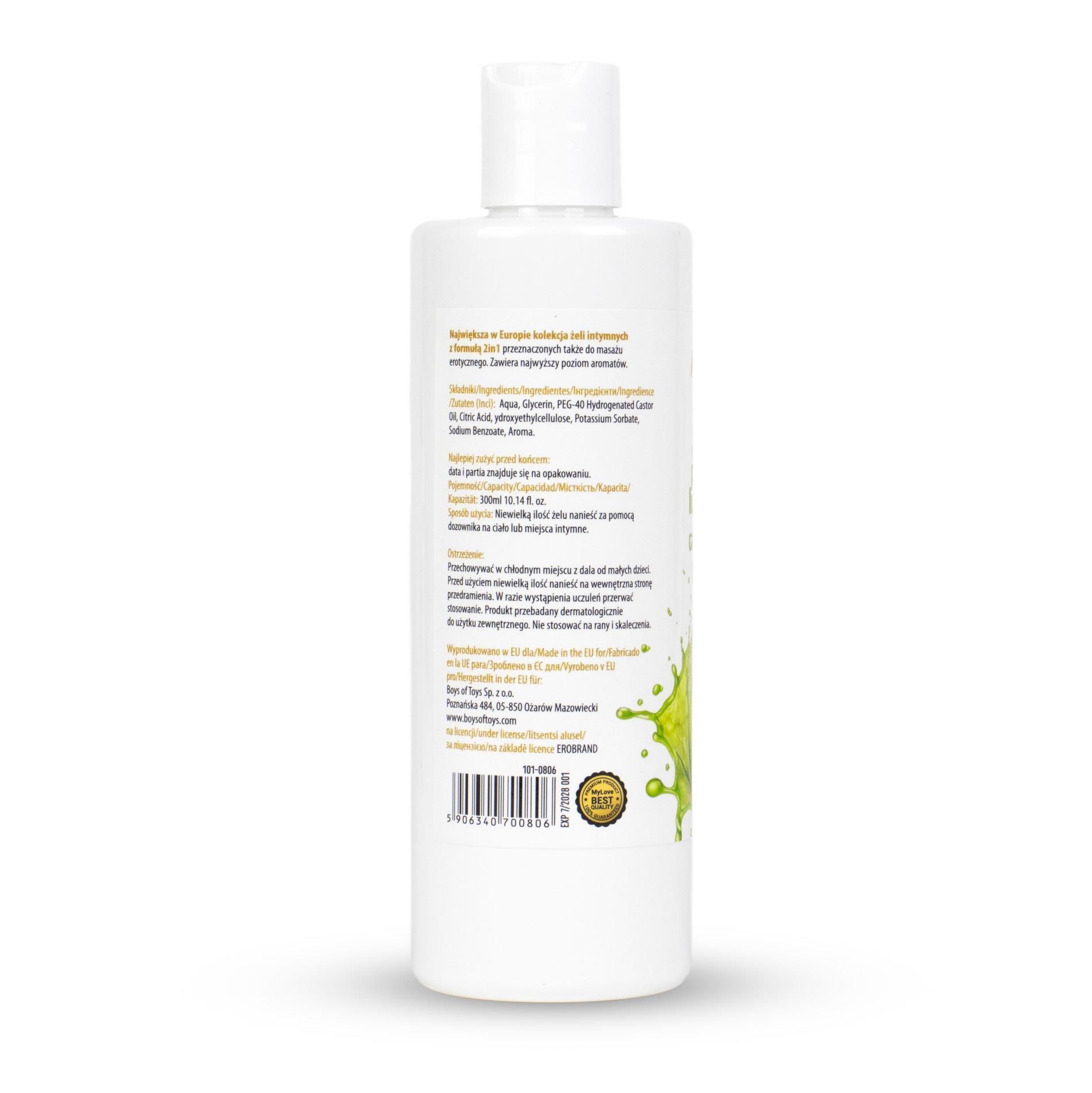 Лубрикант MyLove Aroma Series Intim&Massage 2in1 Green Apple, 300 мл