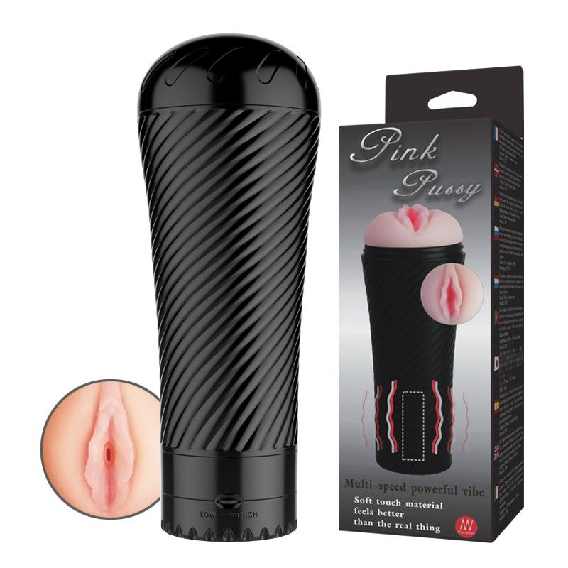 BAILE Pink Pussy - Masturbator, W kolorze cielistym, 23 cm