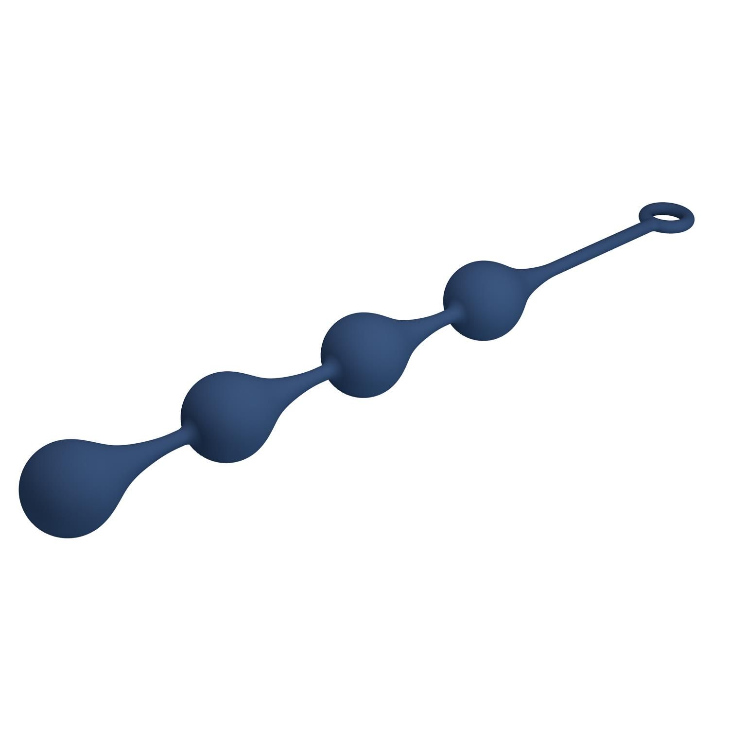 Łańcuszek analny Mr. Play Waterdrop Anal Balls XL, 52.5 cm (niebieski)