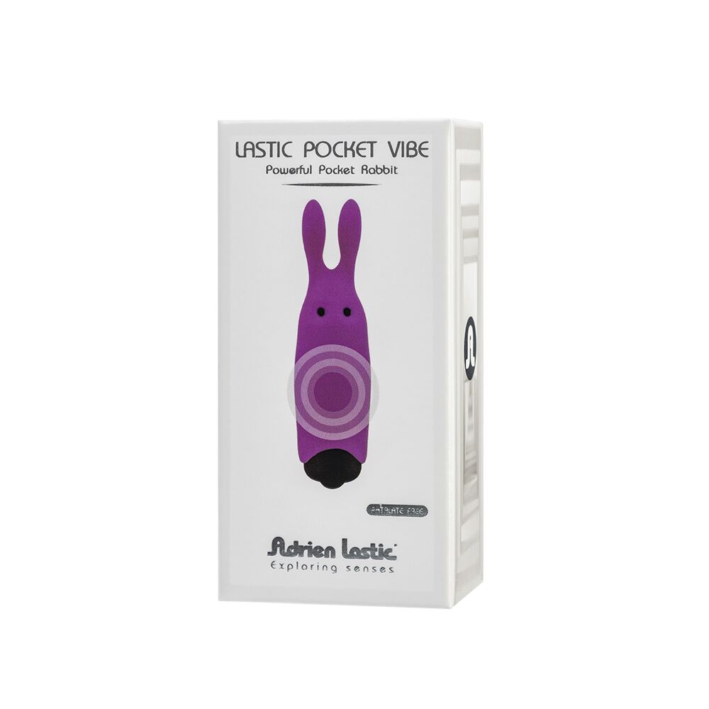 Вибратор Adrien Lastic Pocket Vibe Rabbit, 8.5 см (фиолетовый)