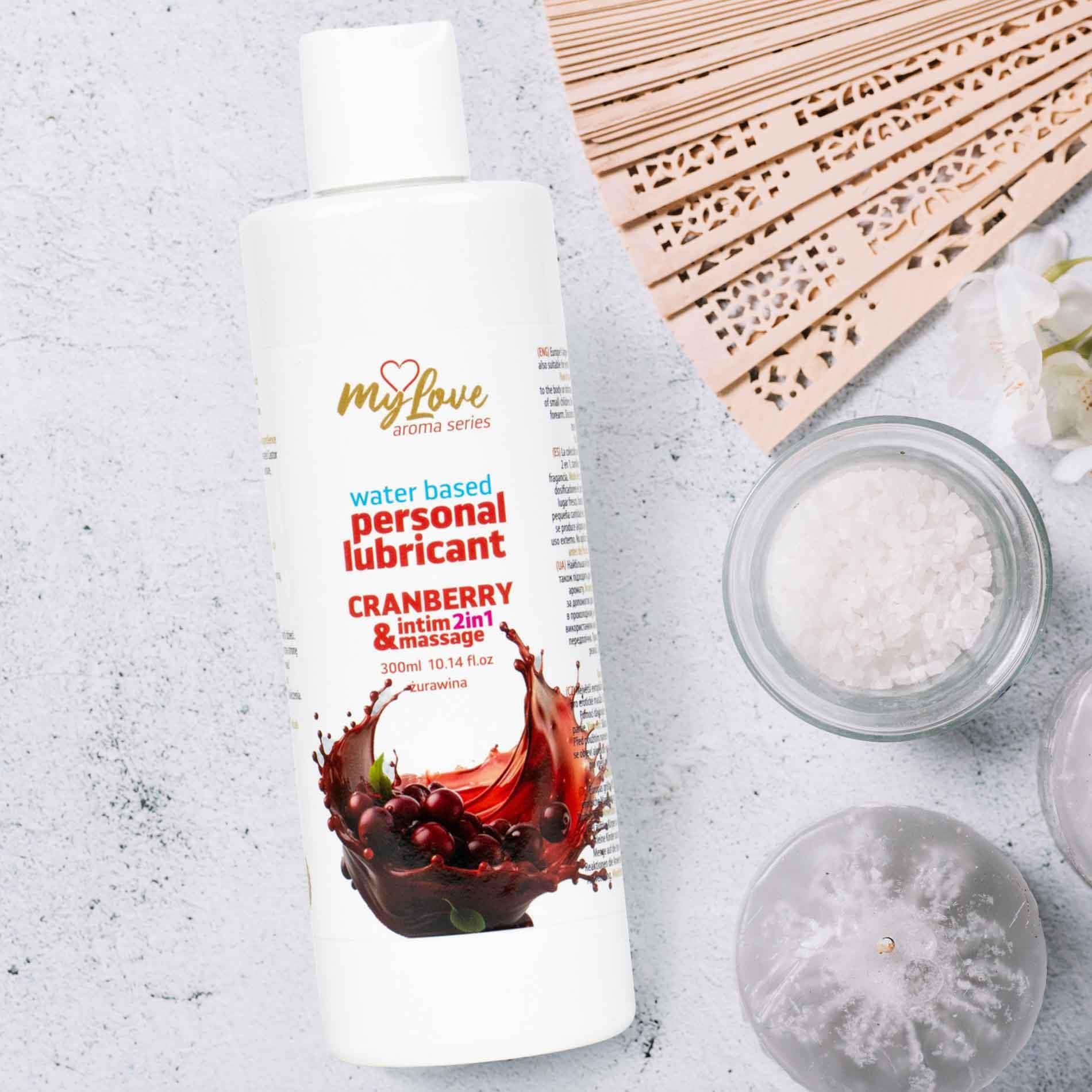 Лубрикант MyLove Aroma Series Intim&Massage 2in1 Cranberry, 300 мл