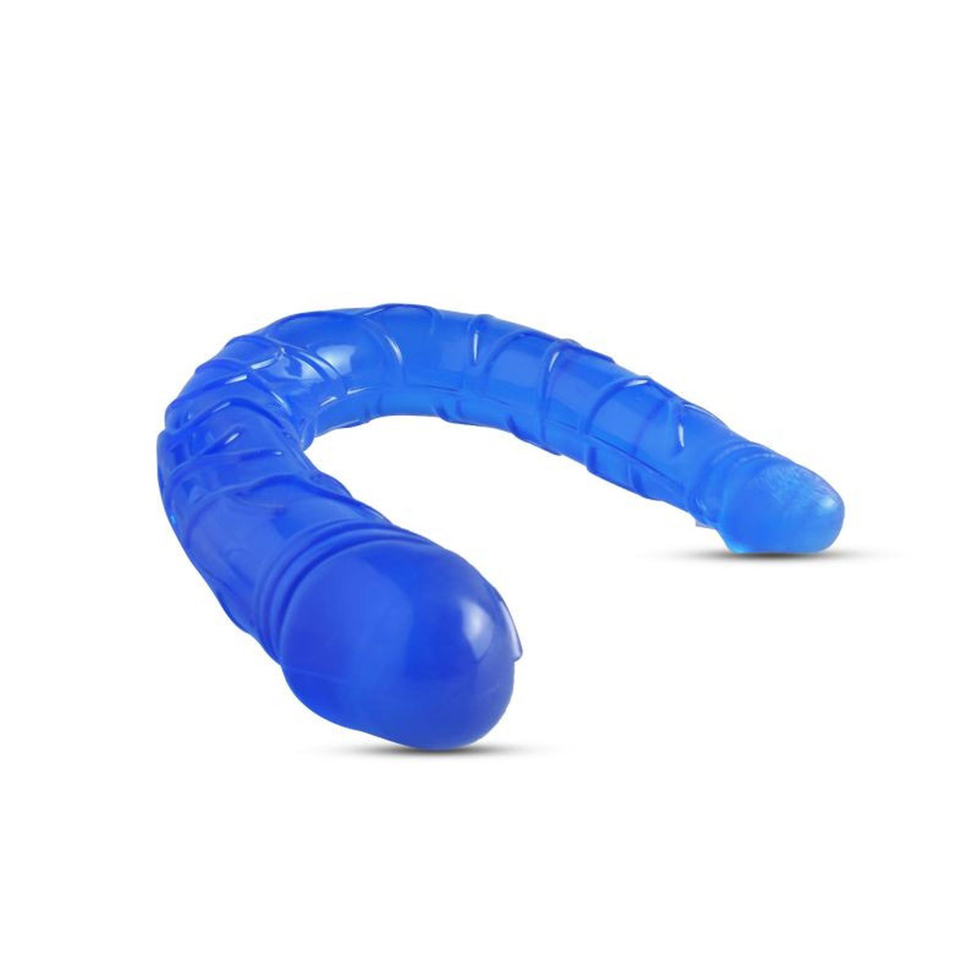 Двухсторонний фаллоимитатор Toyz4lovers Twin Pley,  15 см (синий)