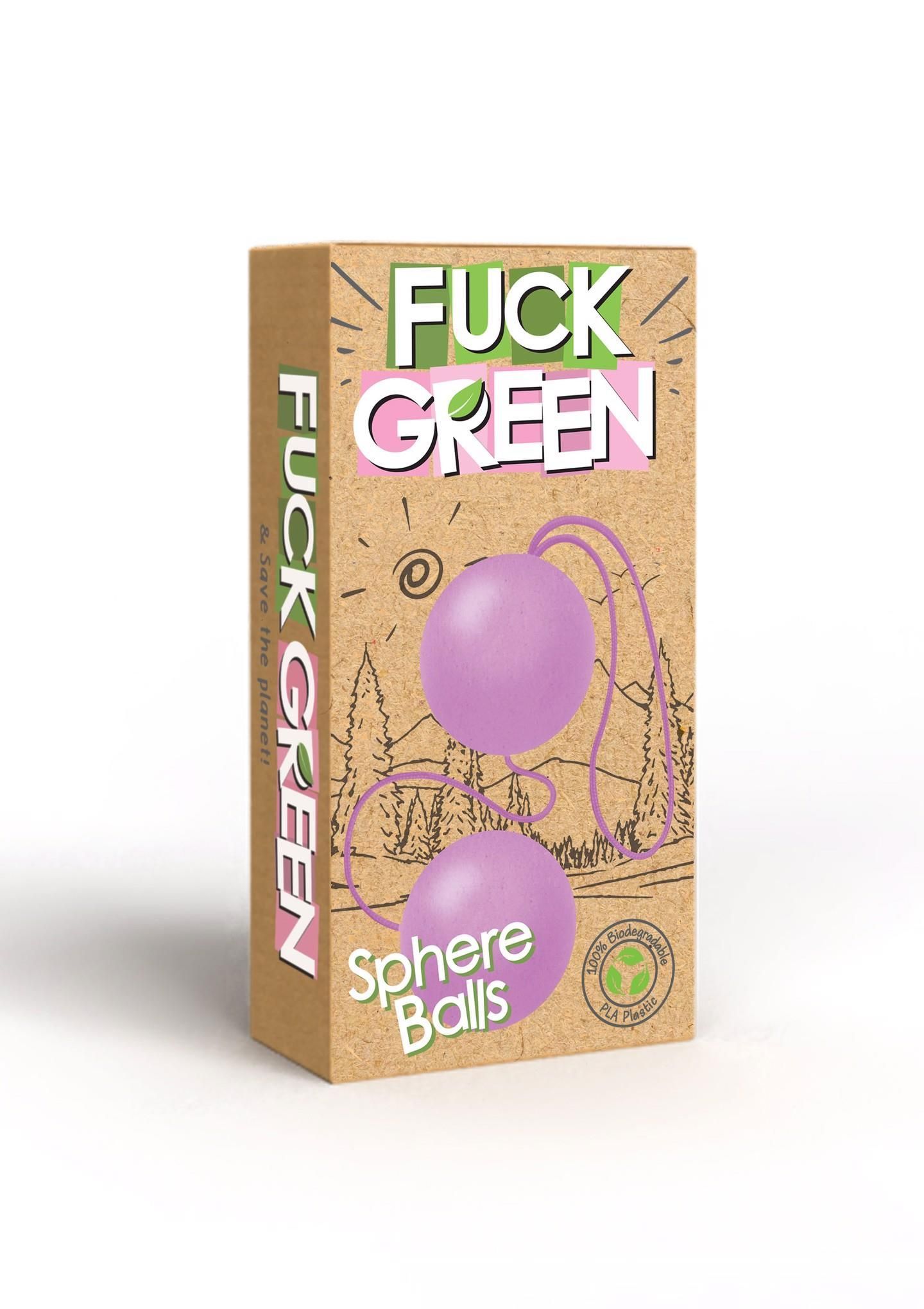 Вагинальные шарики Fuck Green Sphere Balls, 3,2 см (розовый)