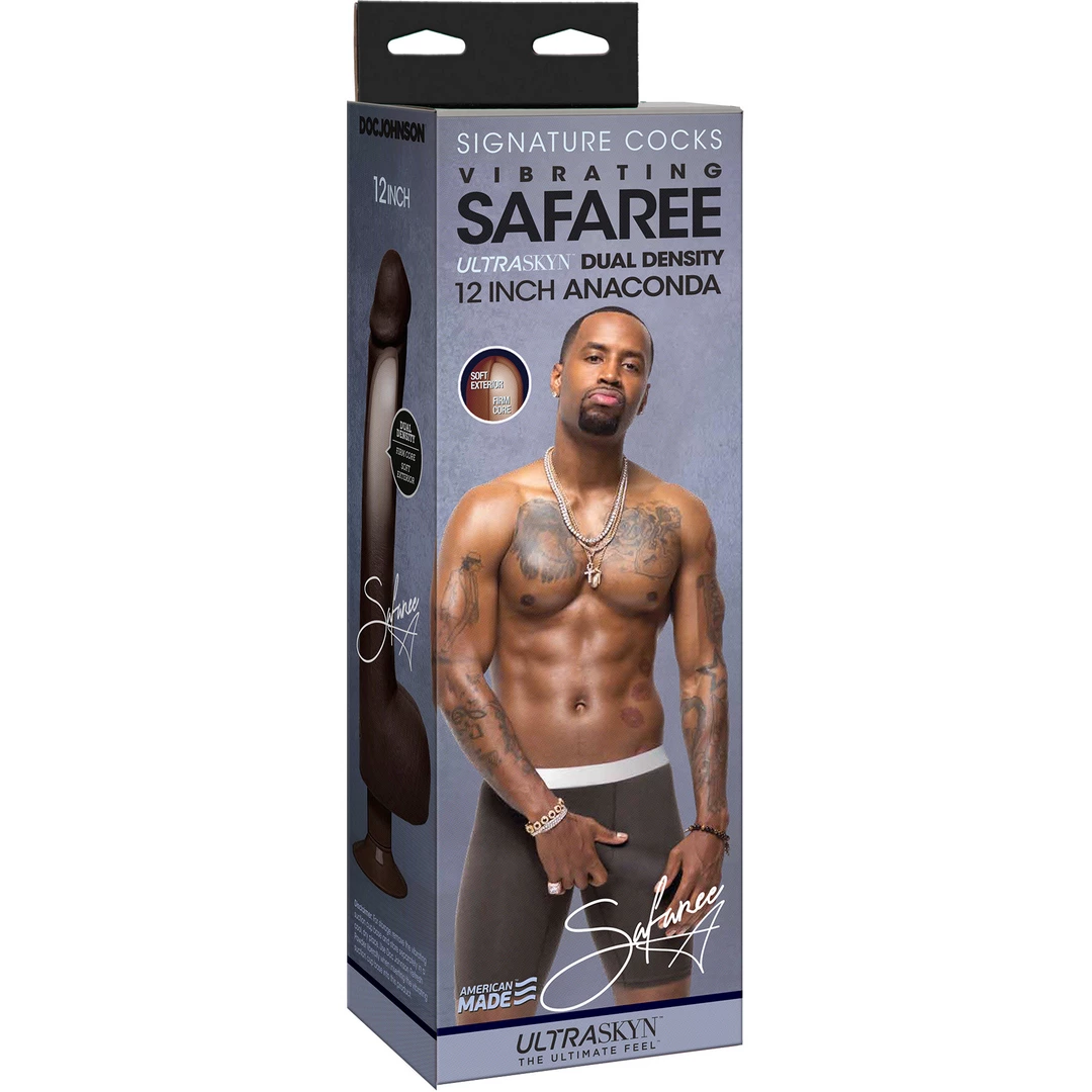 Вибратор Signature Cocks Vibrating Safaree Samuels Anaconda 12, 30.4 см (коричневый)