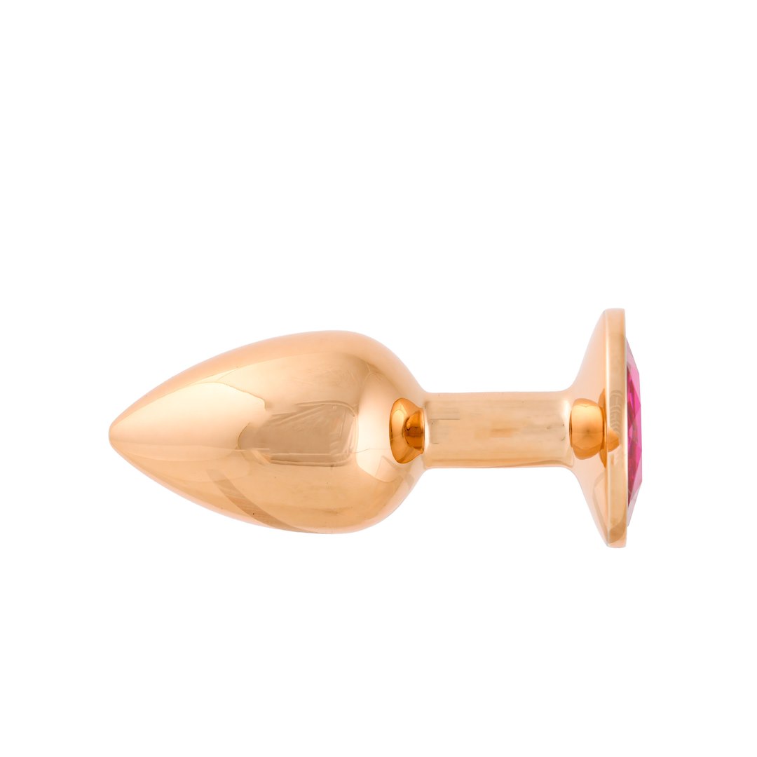 Korek analny z kryształem Simply Pleasure S, 7 cm (różowy)