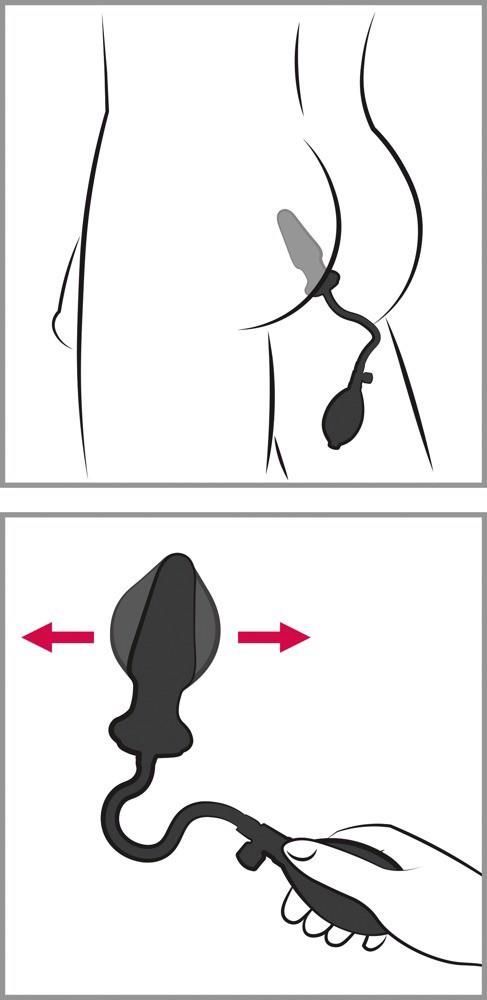 Nadmuchiwany korek analny Orion Anal Expert, 13 cm (czarny)