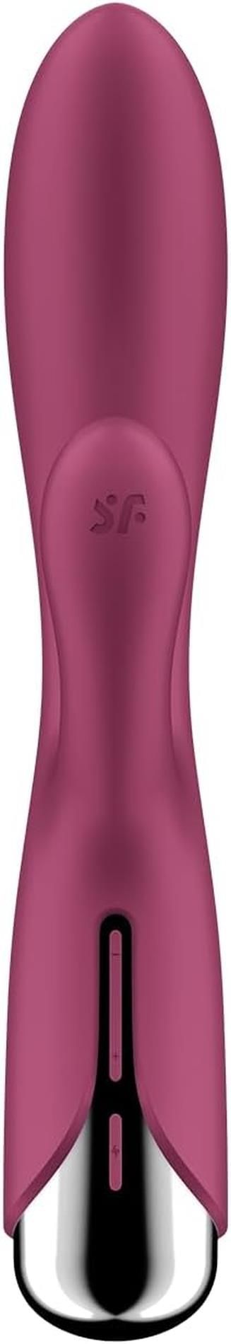 Вибратор-кролик Satisfyer Spinning Rabbit 1, 20 см (бордовый)