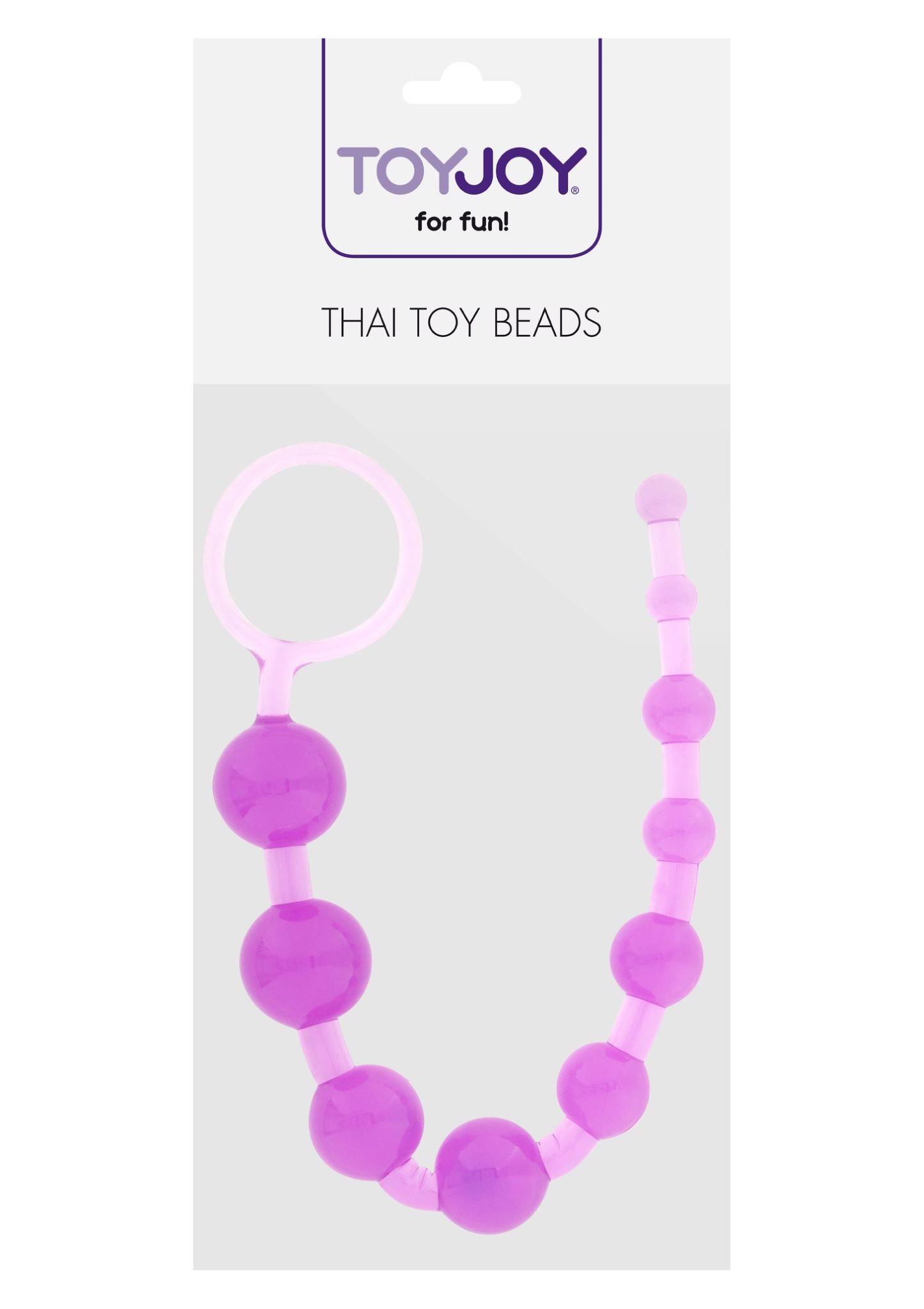 Анальні бусы ToyJoy Thai Toy Beads, 25.5 см (фіолетовий)