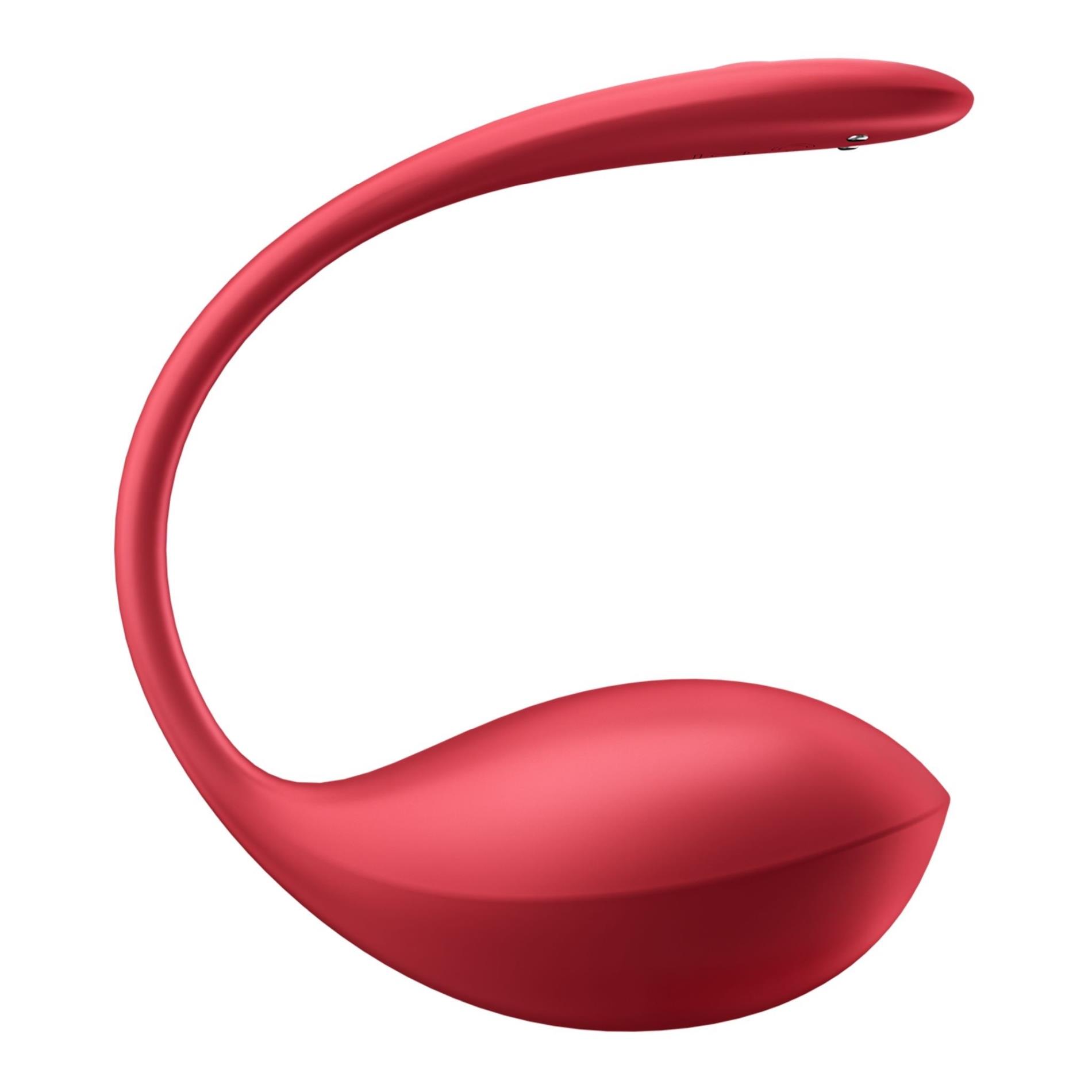 Виброяйцо Satisfyer Shiny Petal, 23 см (красный)