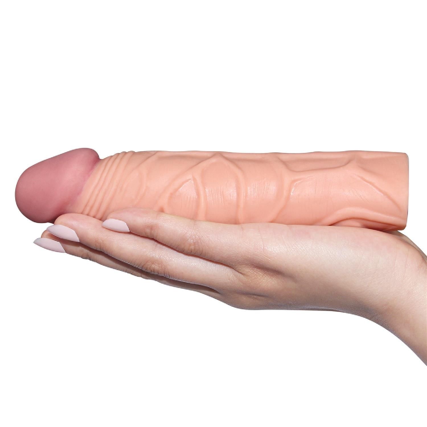 Насадка на пенис LoveToy Pleasure X-Tender Penis Sleeve, 17 см (телесный)