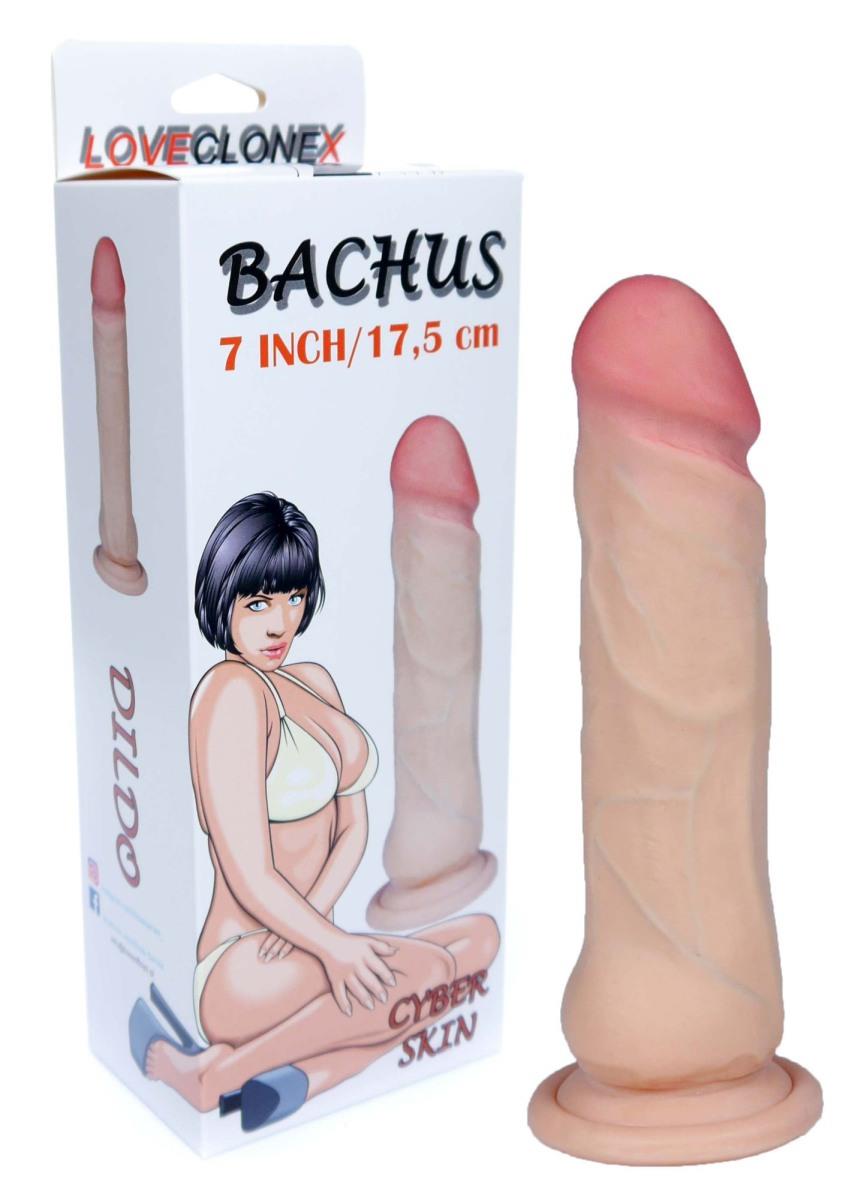 Фаллоимитатор B - Series Real Bachus 7", 21 см (телесный)