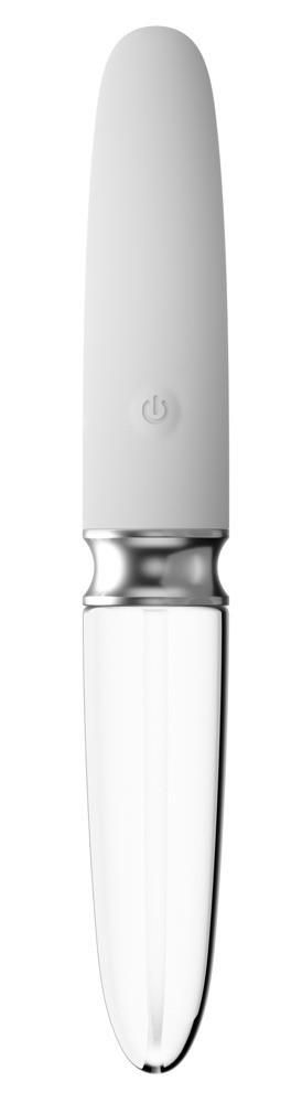 Вибратор Liaison Straight LED, 17,7 см (белый)
