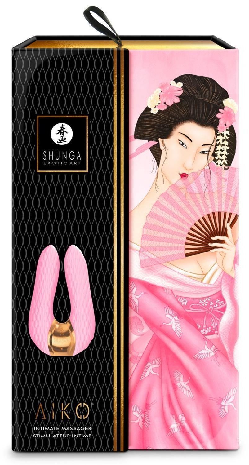 Вібратор Shunga Aiko Intimate, 10.8 см (рожевий)