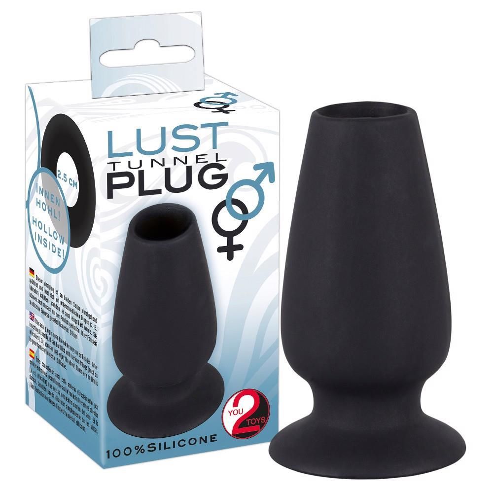 Анальный тоннель Orion Lust Tunnel Plug, 10 см (черный)