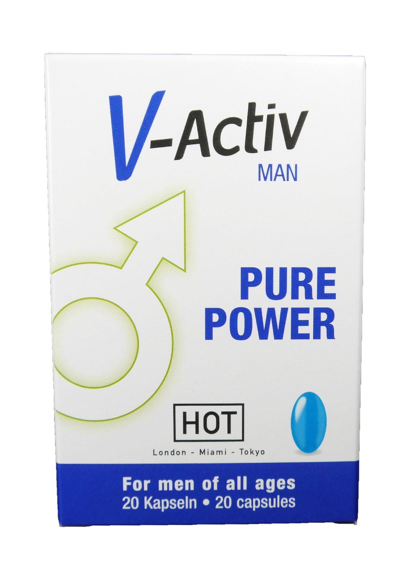Мужские таблетки для продления эрекции  V-Activ For Men, 20 шт