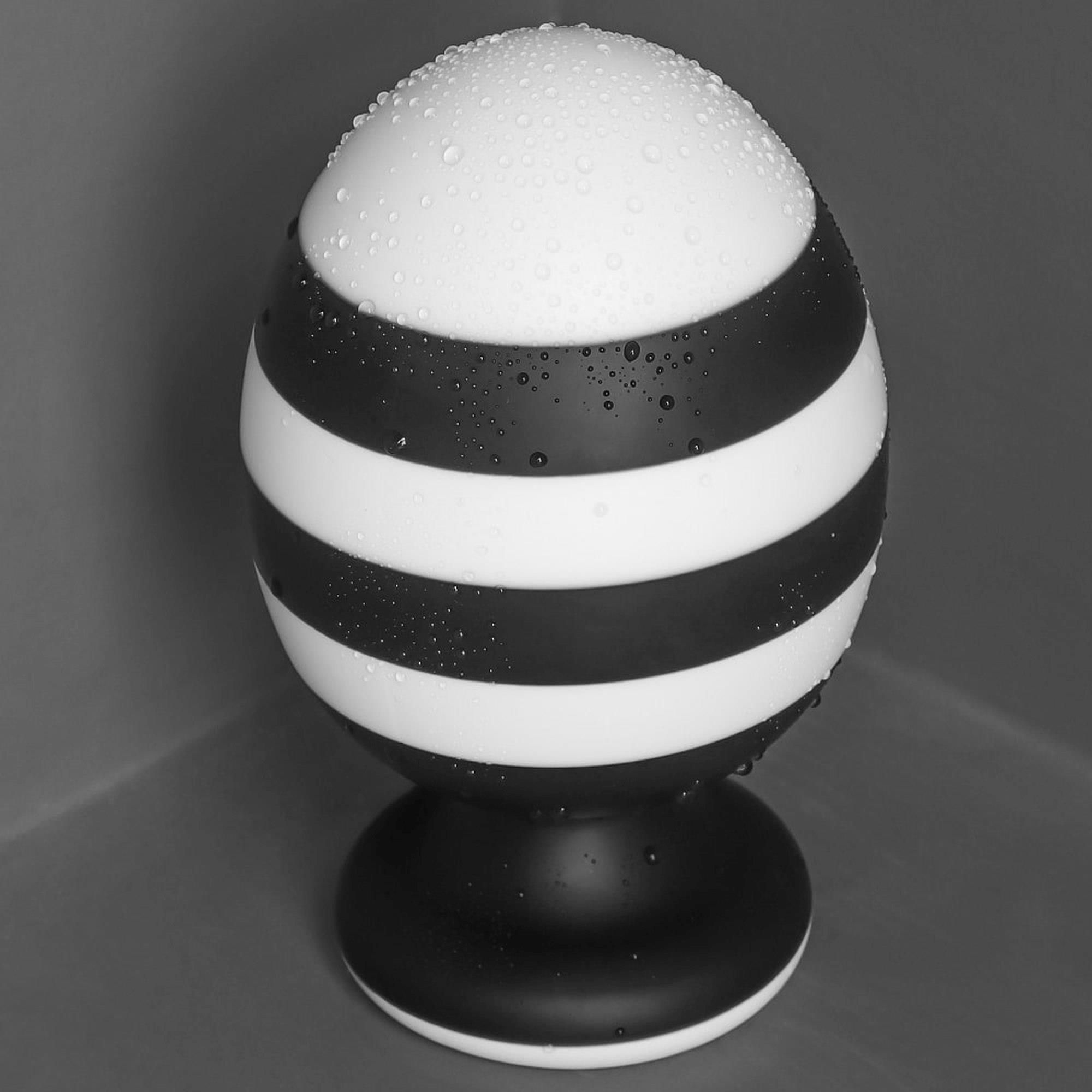 Korek analny LoveToy X-Missioner, 14 cm (czarny-biały)