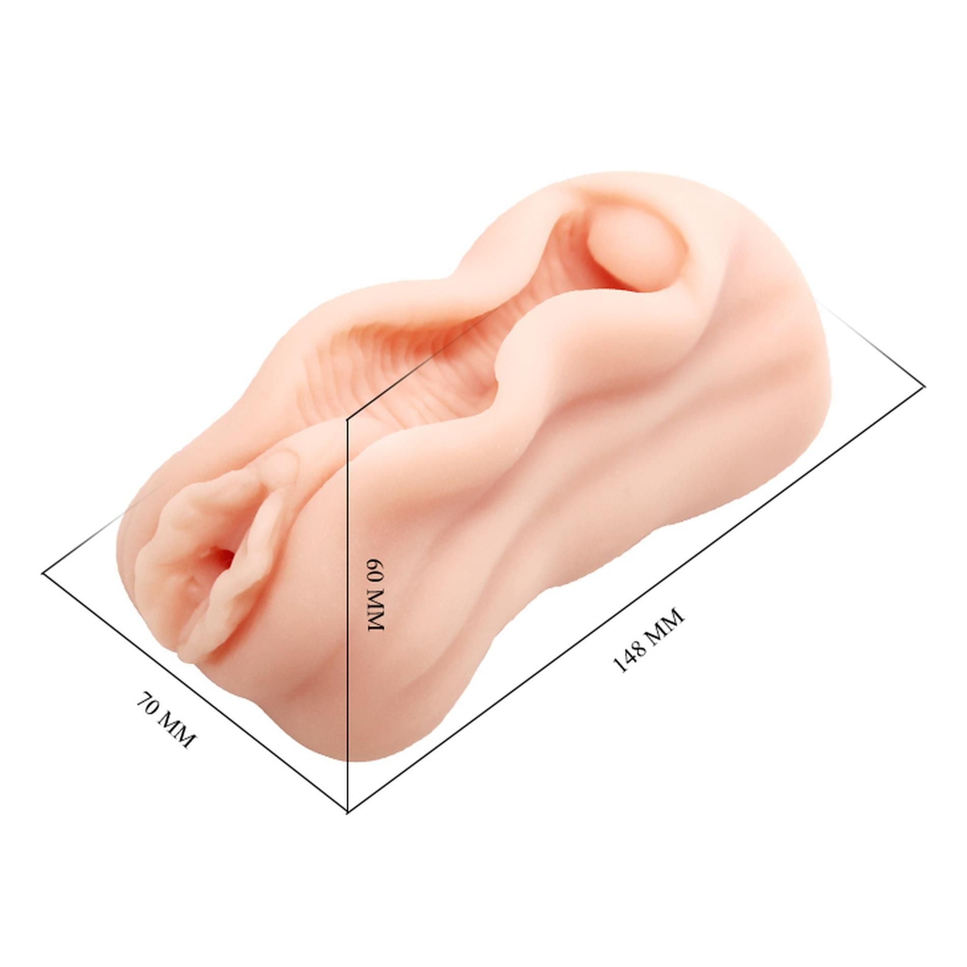 Crazy Bull Ava - Realistyczny masturbator, W kolorze cielistym, 14.8 cm