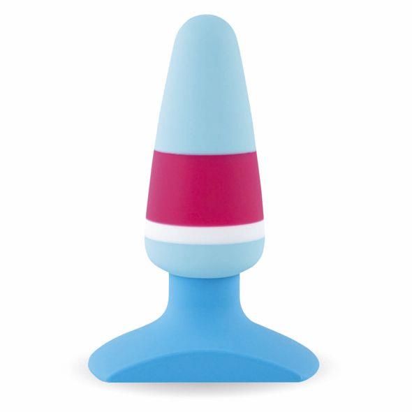 Korek analny FeelzToys Plugz Butt Plug, 7 cm (niebieski)
