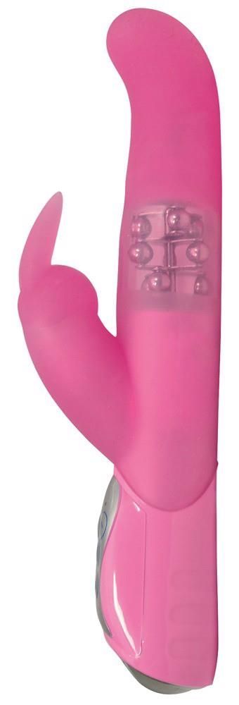Вибратор-кролик Smile Pearl Bunny, 26 см (розовый)