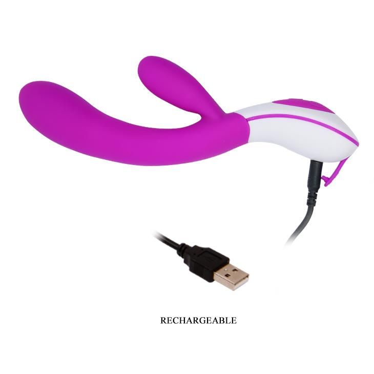 Вибратор-кролик Pretty Love Colby Vibrator, 21.5 см (фиолетовый)