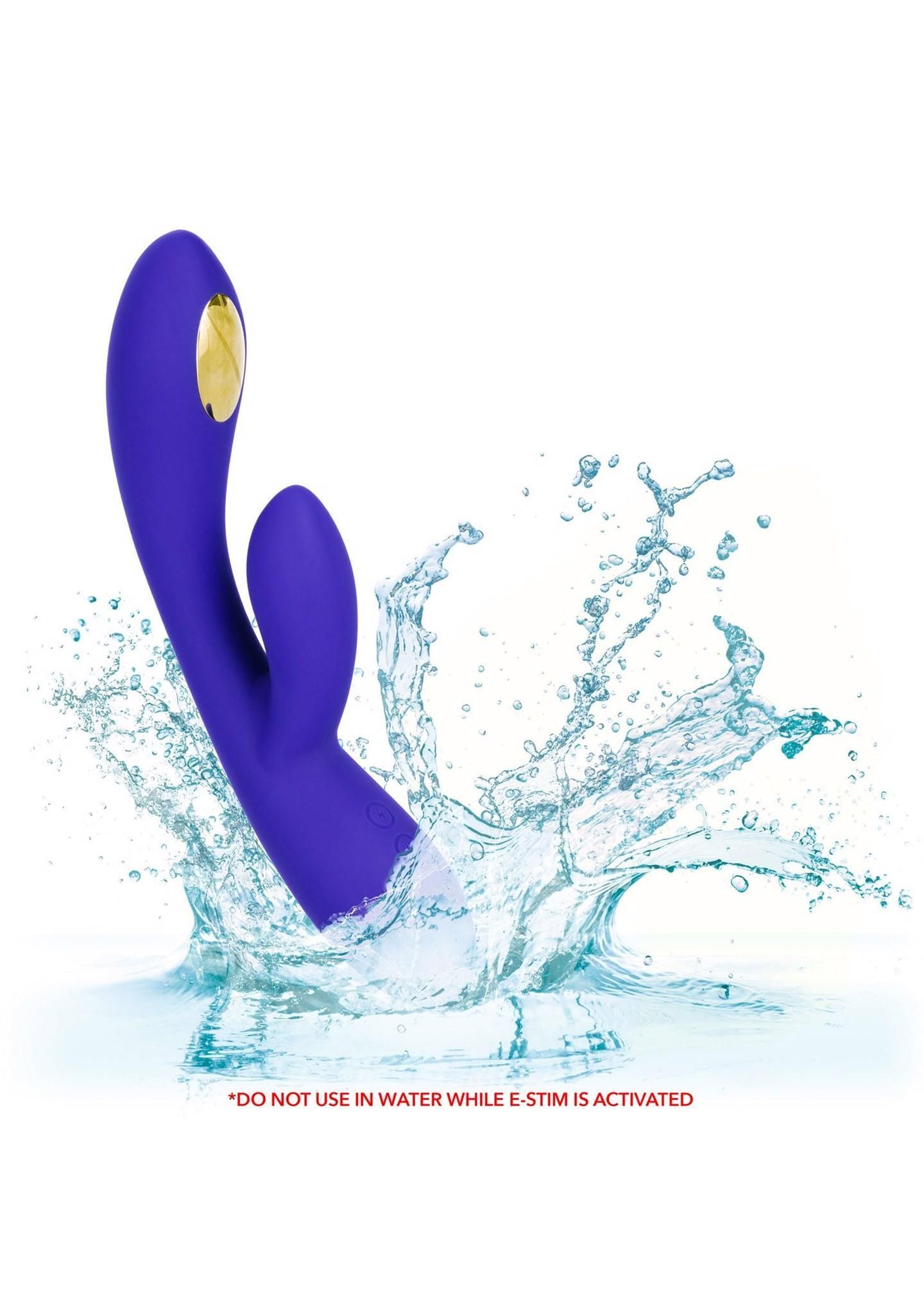 Вибратор-кролик CalExotics Impulse Estim Dual Wand, 21,5 см (фиолетовый)