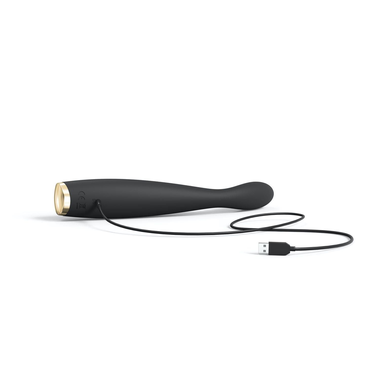 Вібратор для точки G Marc Dorcel G-SLIM, 19,1 см (чорний)