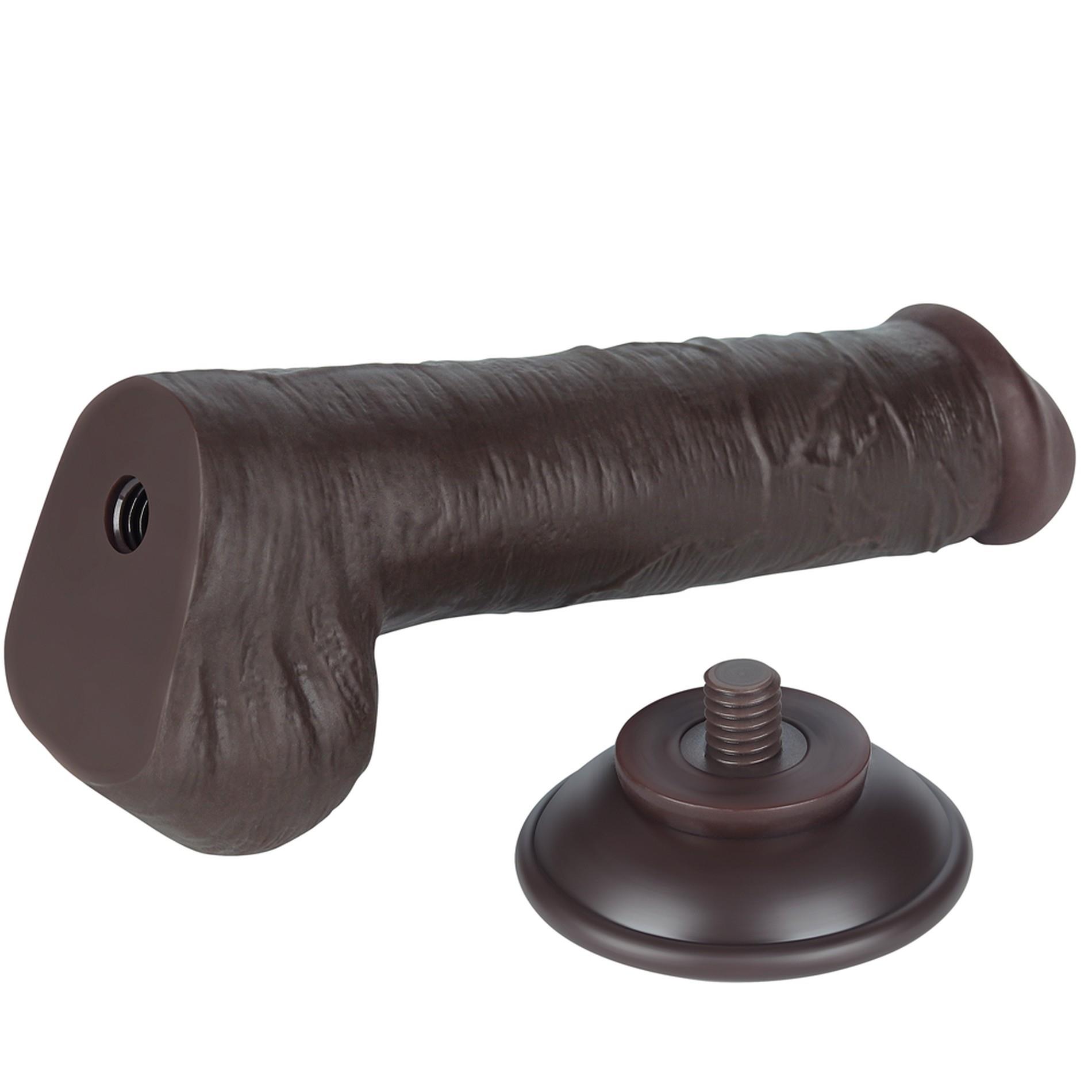 Фаллоимитатор Lovetoy Sliding-Skin Dual Layer Dong 8'', 20.8 см (черный)