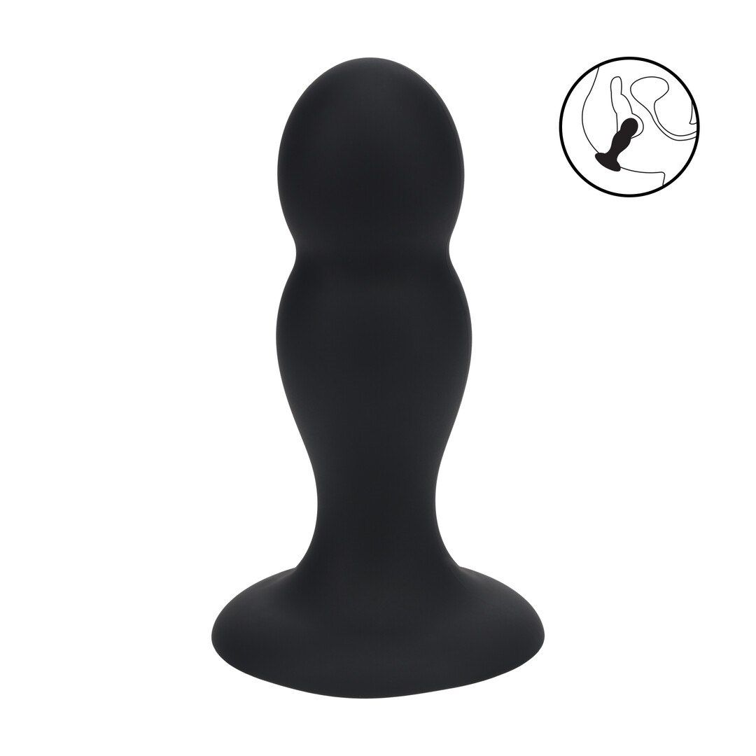Korek analny Levelz Double Rattle Liquid, 10.8 cm (czarny)