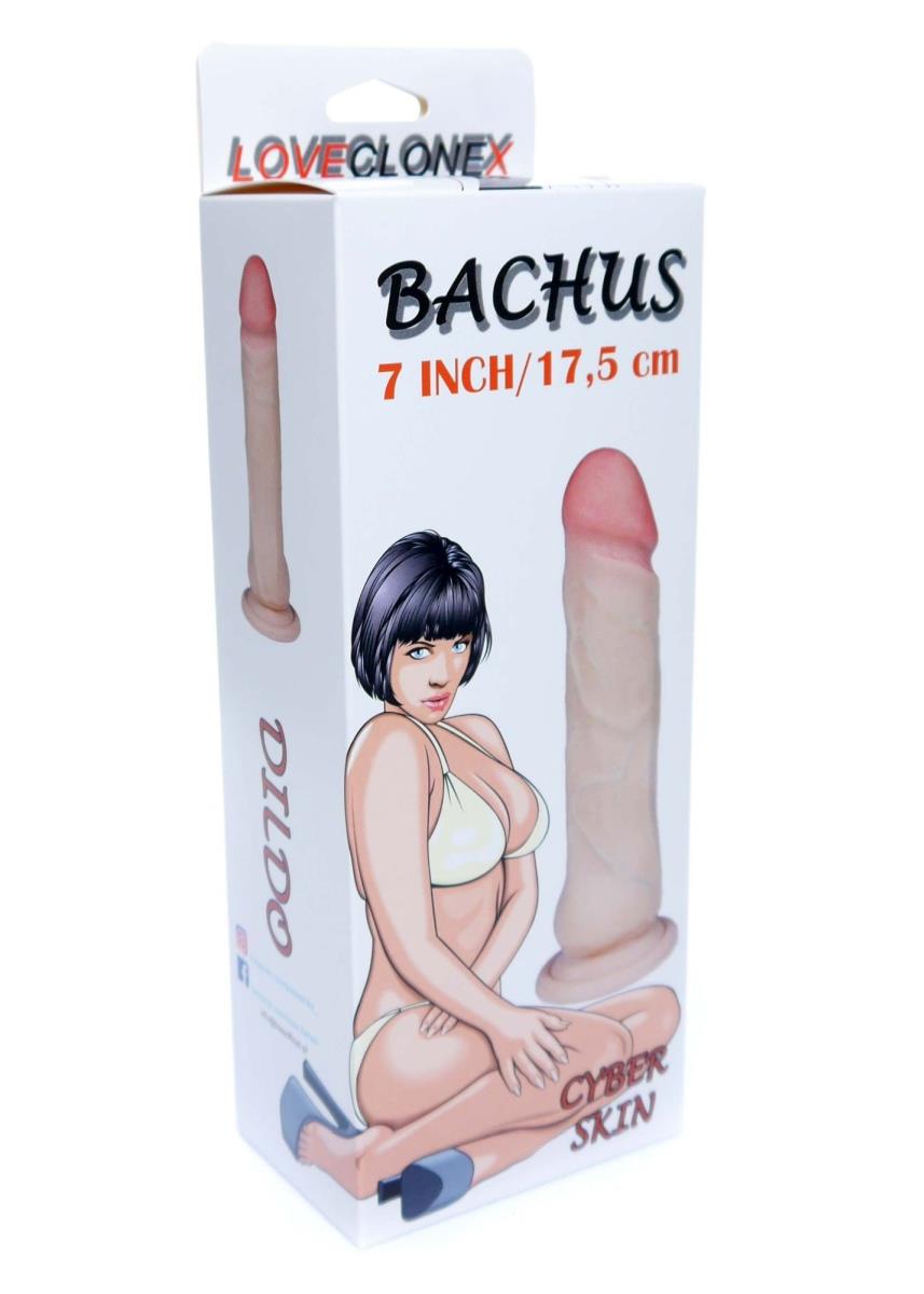 Фаллоимитатор B - Series Real Bachus 7", 21 см (телесный)