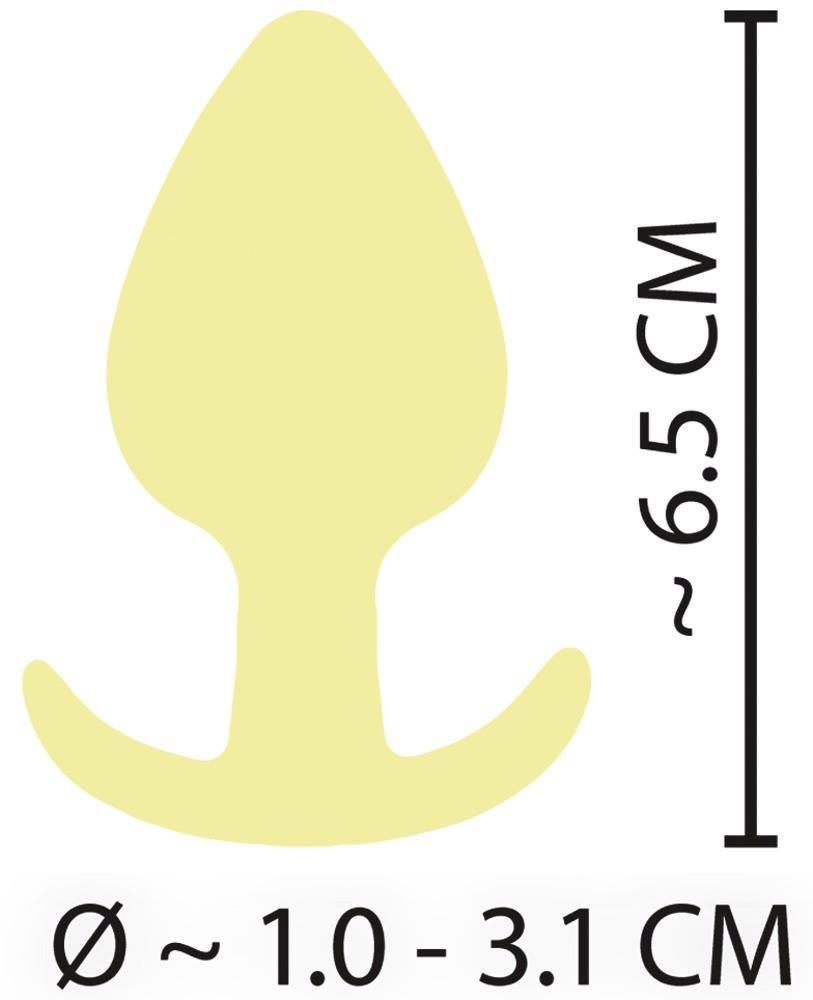 Korek analny Orion Cuties, 6,5 cm (żółty)
