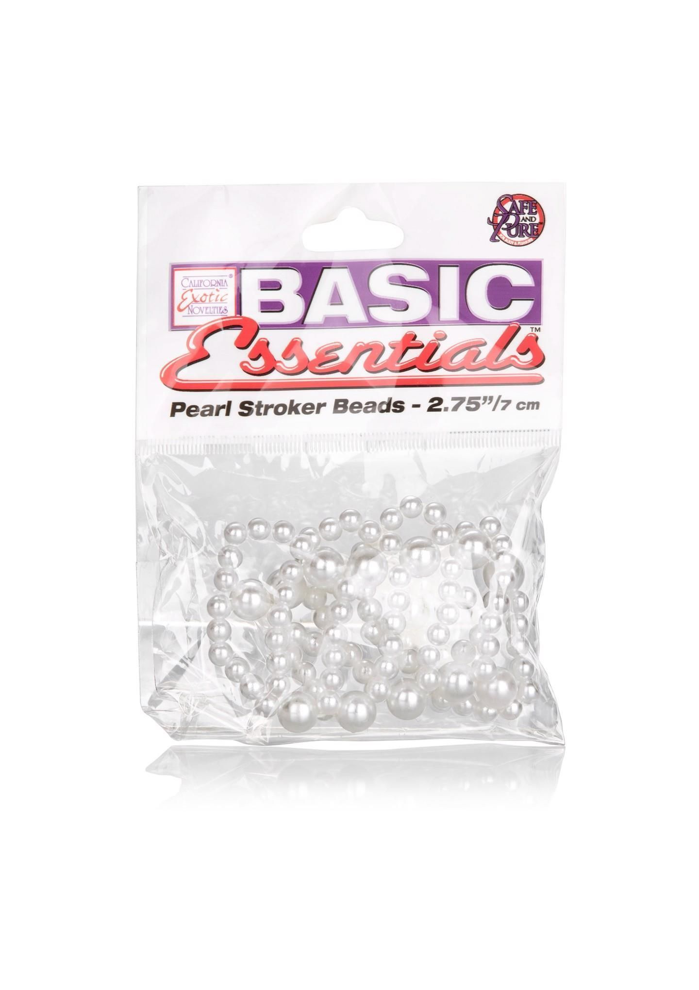 Насадка на пенис CalExotics Basic Essentials Pearl Stroker Beads, 7 см (белый)