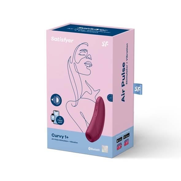 Вакуумный стимулятор клитора Satisfyer Curvy 1+ (красный)