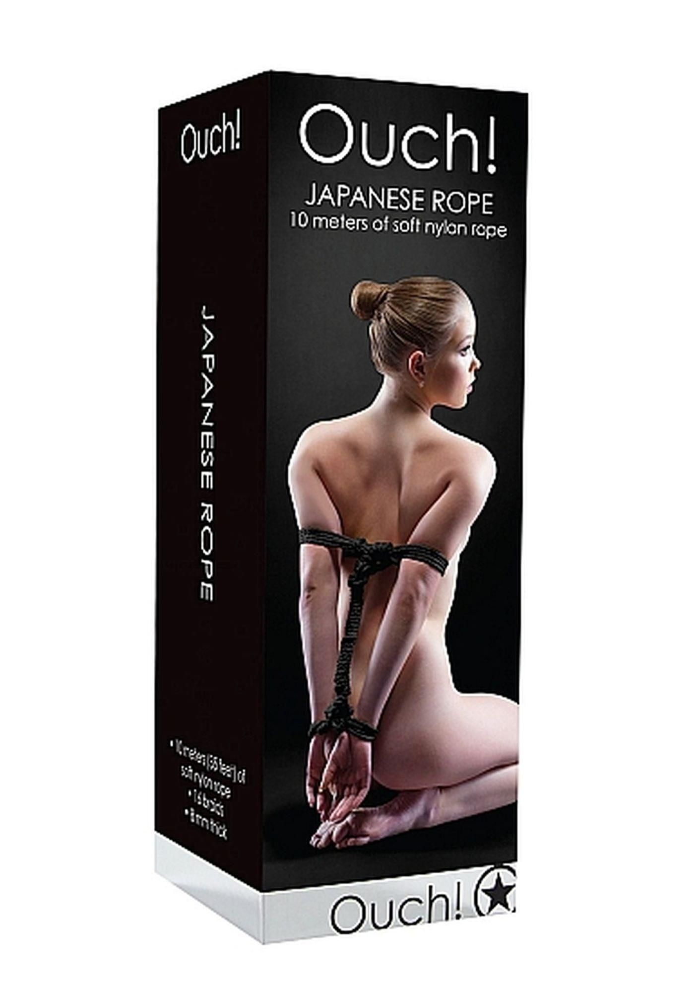 Веревка Ouch! Japanese Rope, 10 м (черный)