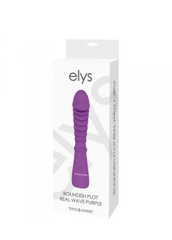 Вибратор Elys Roundish Plot Real Wave, 20 см (фиолетовый)