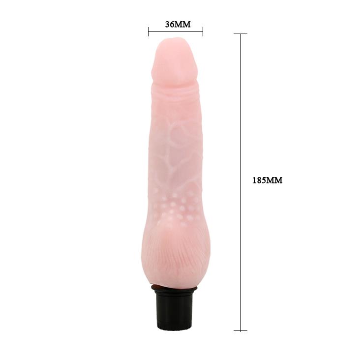 Вибратор Baile The Realistic Cock Flesh, 23.8 см (телесный)