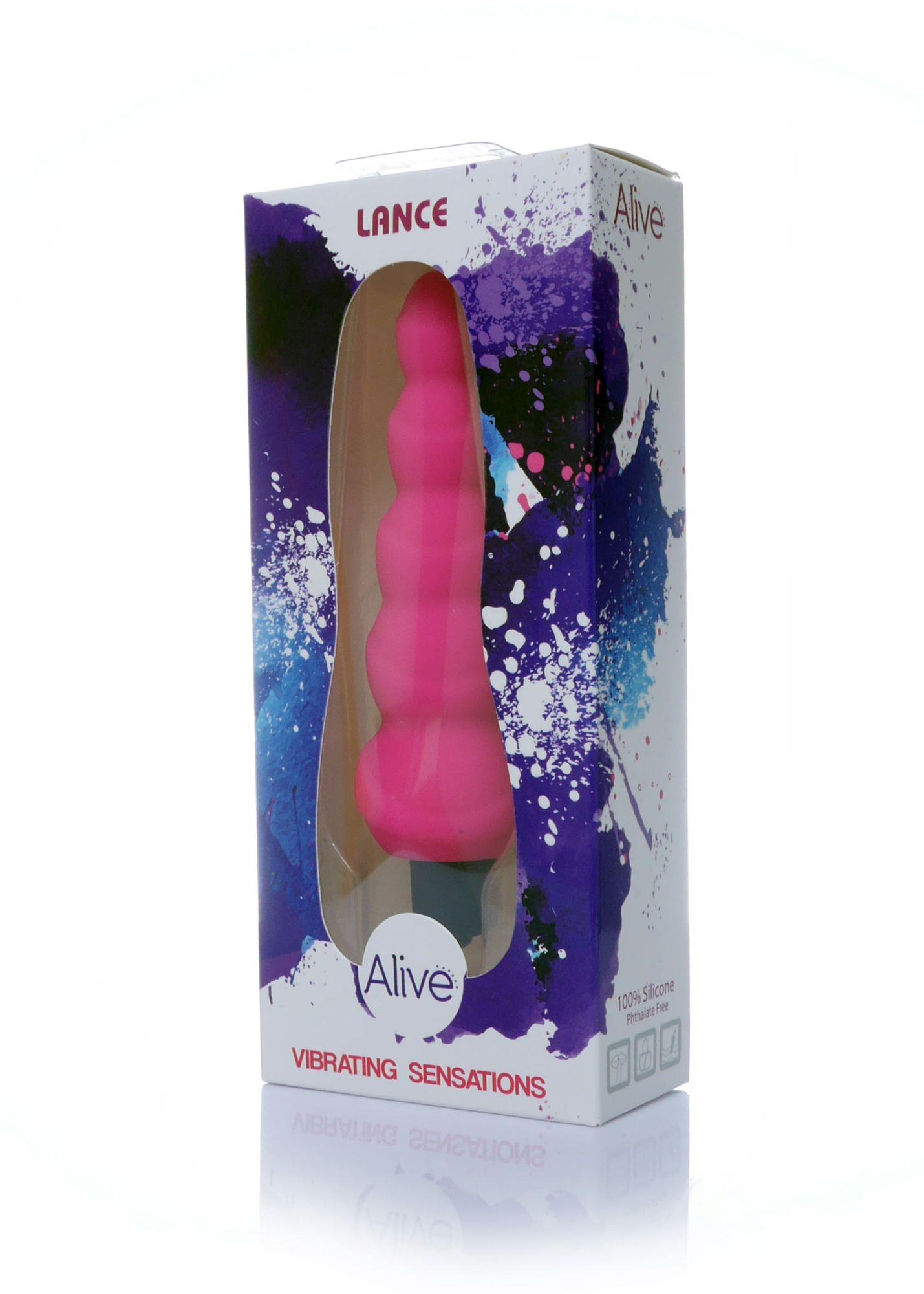 Alive - Wibrator analny, Różowy, 14 cm