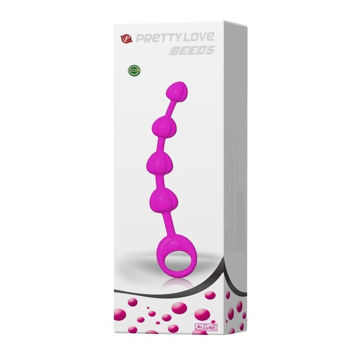 Анальные бусы Pretty Love Beeds, 19,5 см (розовый)