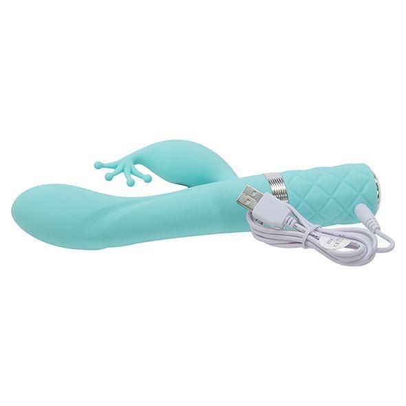 Вибратор кролик Pillow Talk Kinky Teal, 21 см (зелёный)
